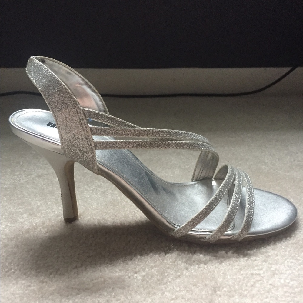 Silver Sandal Heels